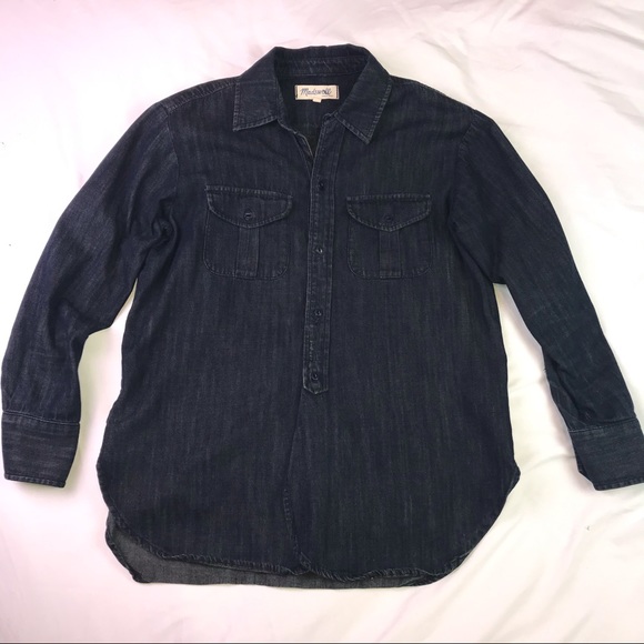 Madewell Denim Cargo Workshirt - Picture 2 of 7